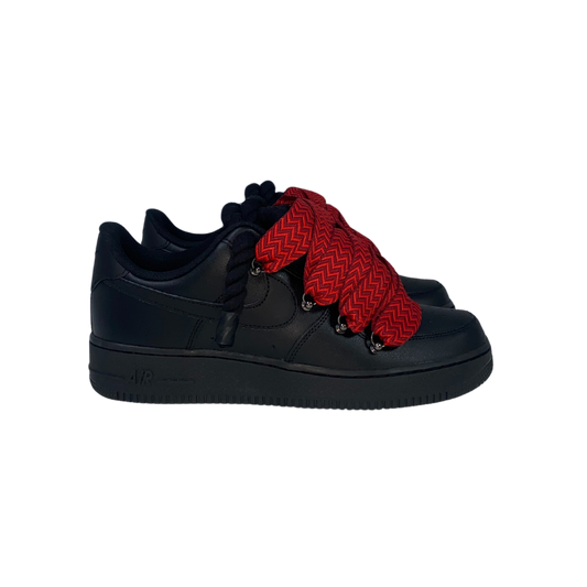 AF1 BLACK | RED LANVIN LACES