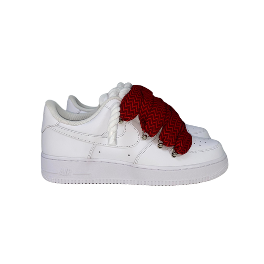 AF1 WHITE | RED LANVIN LACES