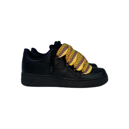 AF1 BLACK | YELLOW LANVIN LACES