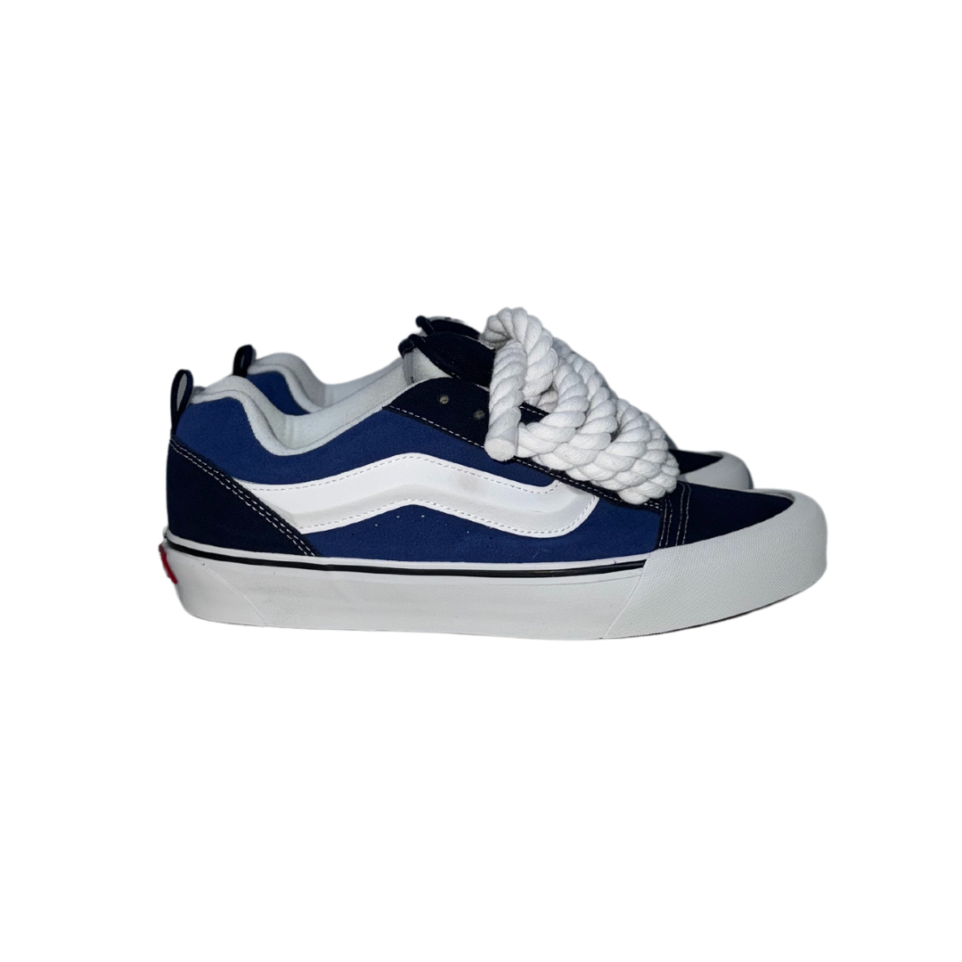 BLUE VANS KNU SKOOL | WHITE ROPE LACES