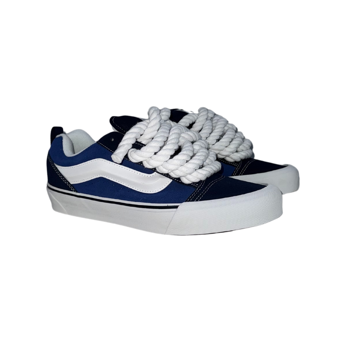 BLUE VANS KNU SKOOL | WHITE ROPE LACES