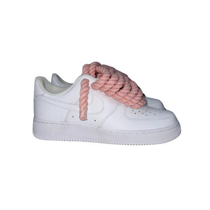 AF1 WHITE | PINK ROPE LACES