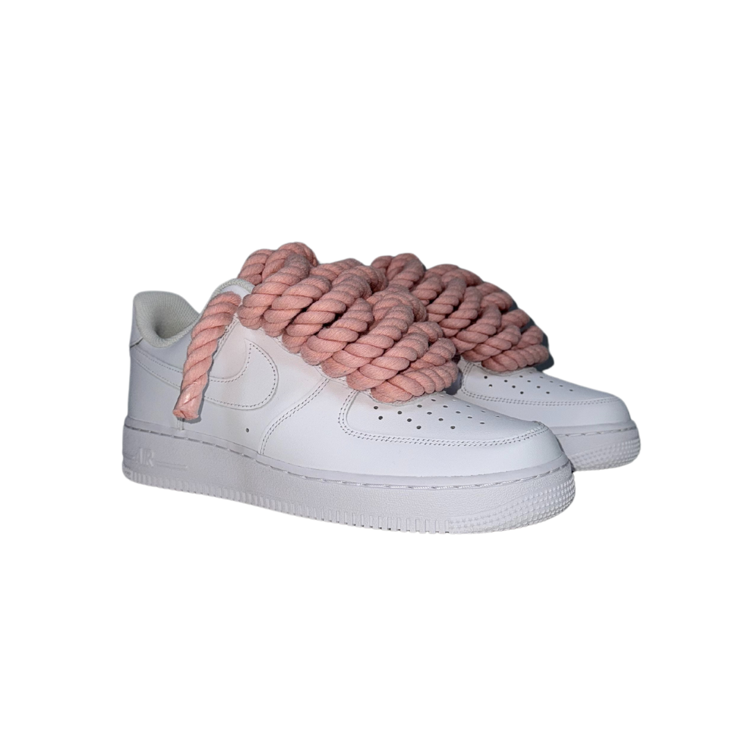 AF1 WHITE | PINK ROPE LACES