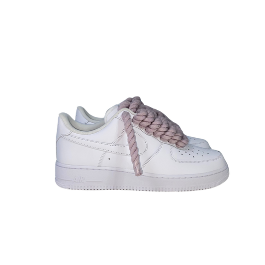 AF1 WHITE | LILAC ROPE LACES