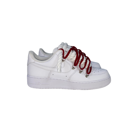 AF1 WHITE | RED OV LACES