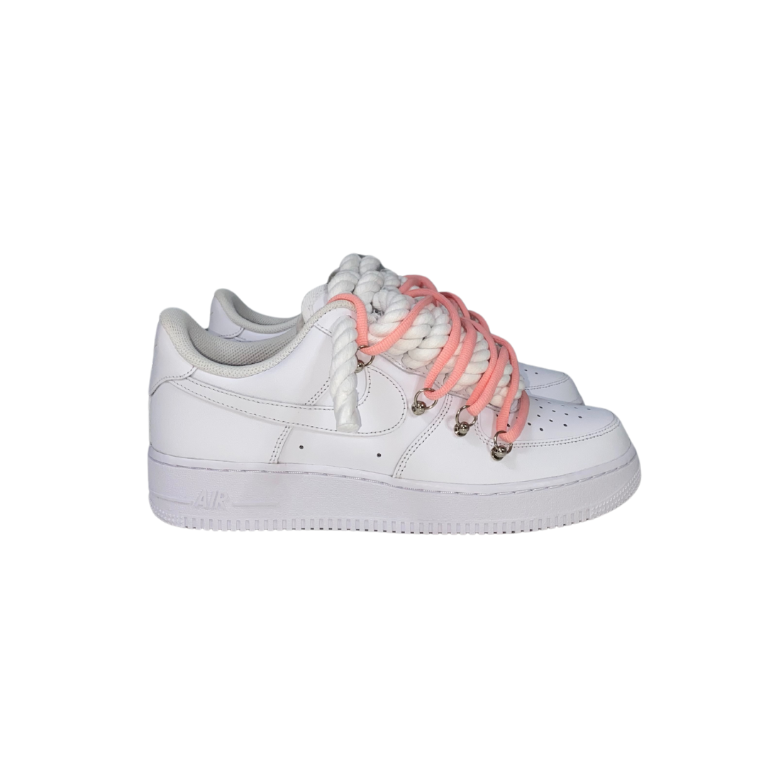 AF1 WHITE | LIGHT PINK OV LACES