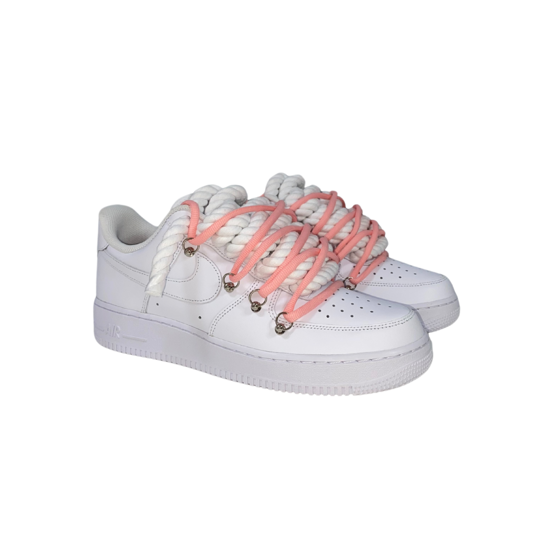 AF1 WHITE | LIGHT PINK OV LACES