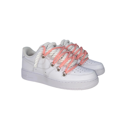 AF1 WHITE | LIGHT PINK OV LACES