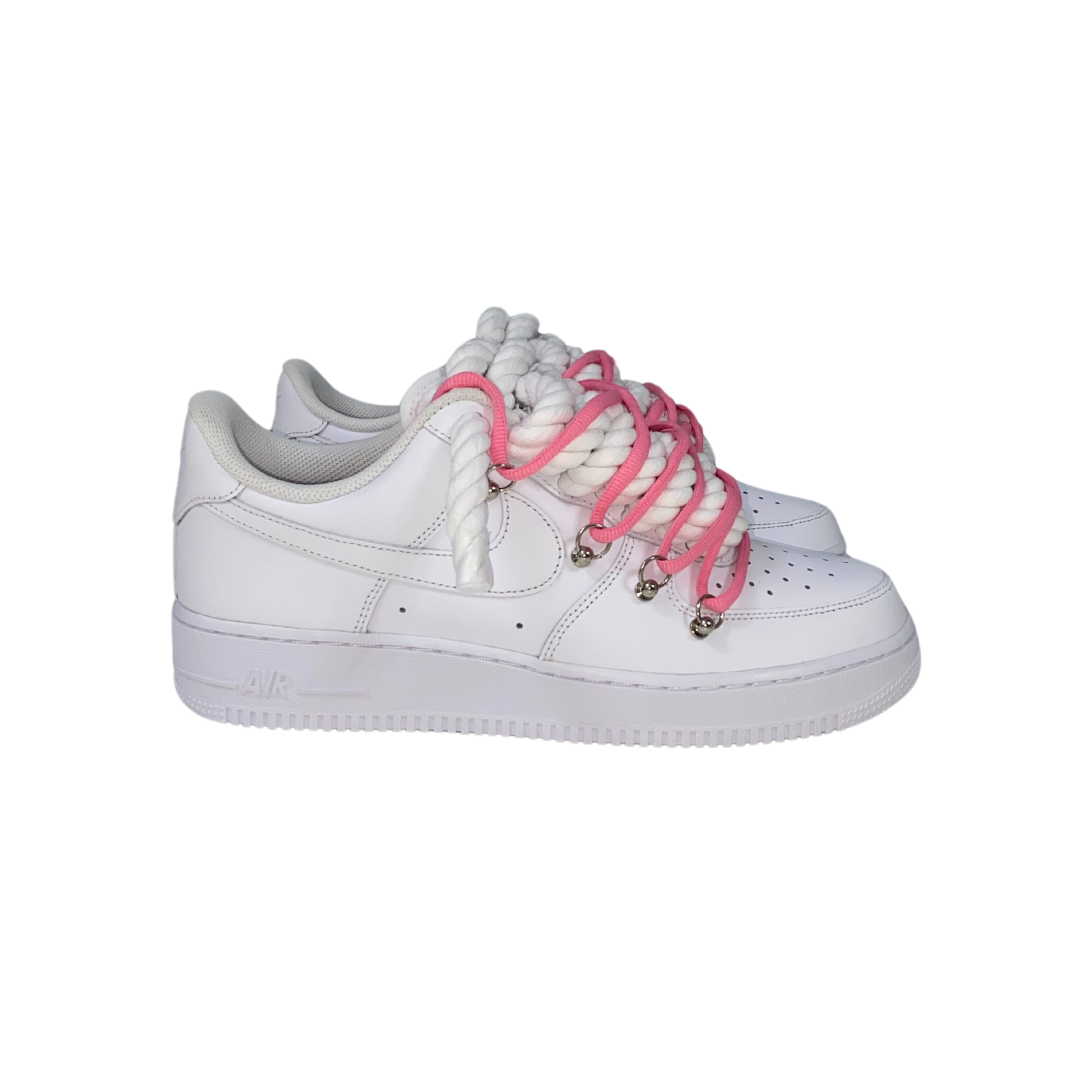 AF1 WHITE | PINK OV LACES