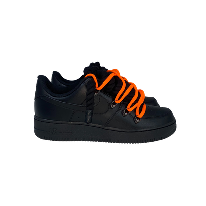 AF1 BLACK | ORANGE OV LACES