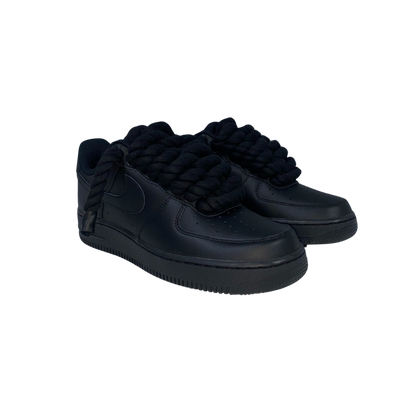 AF1 BLACK | BLACK ROPE LACES