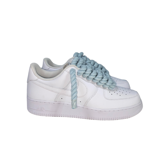 AF1 WHITE | BABY BLUE ROPE LACES